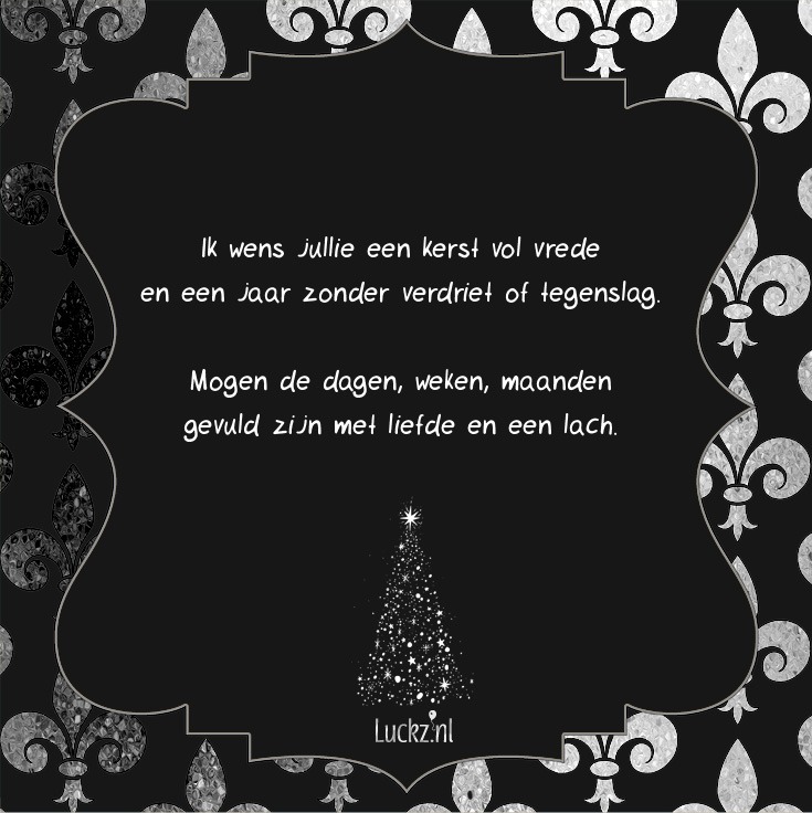 kerst vrede jaar liefde tekst